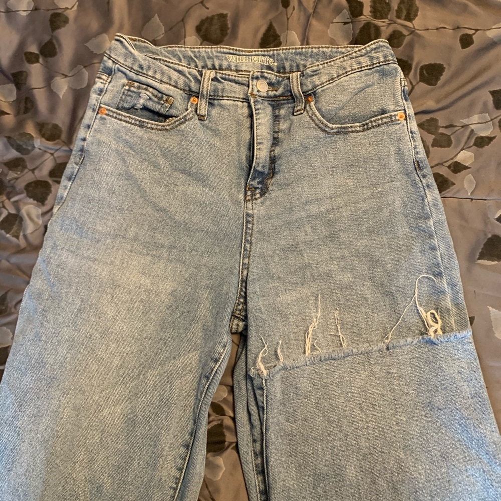 high rise mom/skater jeans